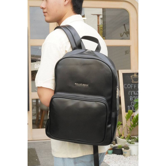 Hallelujah กระเป๋าเป้หนัง PU Premium รุ่น Backpack Classic