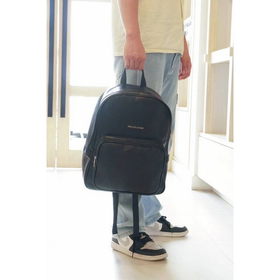 Hallelujah กระเป๋าเป้หนัง PU Premium รุ่น Backpack Classic