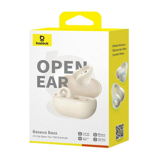 Baseus หูฟังบลูทูธแบบ True Wireless รุ่น Bass 15 Clip Baseus หูฟังบลูทูธแบบ True Wireless รุ่น Bass 15 Clip