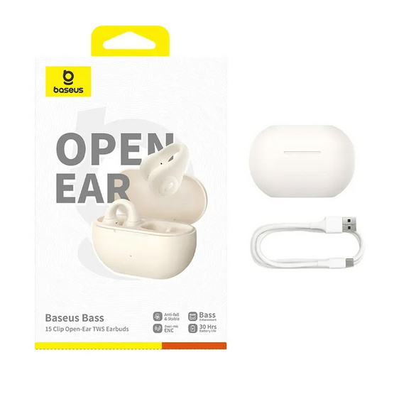 Baseus หูฟังบลูทูธแบบ True Wireless รุ่น Bass 15 Clip Baseus หูฟังบลูทูธแบบ True Wireless รุ่น Bass 15 Clip