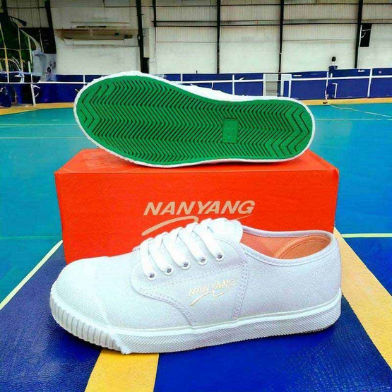รองเท้าผ้าใบ รองเท้าผ้าใบนักเรียน นันยาง รุ่น 205S สีขาว รองเท้าผ้าใบ รองเท้าผ้าใบนักเรียน นันยาง รุ่น 205S สีขาว