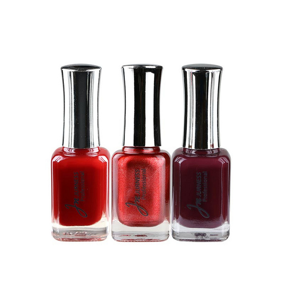 Jurness เซ็ทยาทาเล็บ Nail Polish Bloody Red Set 13.5 มล. (3ชิ้น/ชุด)