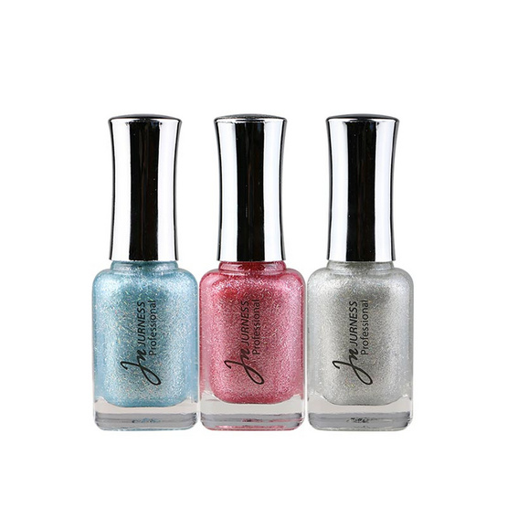 Jurness เซ็ทยาทาเล็บ Nail Polish Snow Glitter 3D Set 13.5 มล. (3ชิ้น/ชุด)