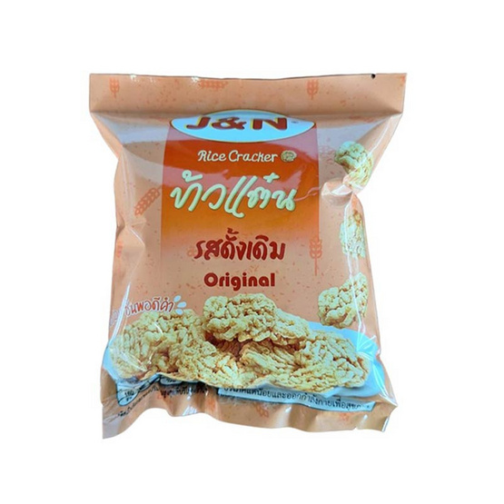 J&N ข้าวแต๋นรสดั้งเดิม 30 กรัม (แพ็ก 6 ชิ้น)