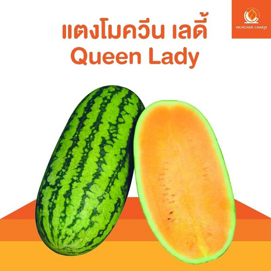 ณิชชาชามม์ แตงโม Queen Lady กล่อง 2 ลูก