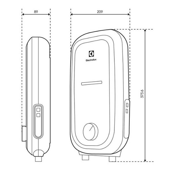 ELECTROLUX เครื่องทำน้ำอุ่น รุ่น EWE351QX-W4 ELECTROLUX เครื่องทำน้ำอุ่น รุ่น EWE351QX-W4