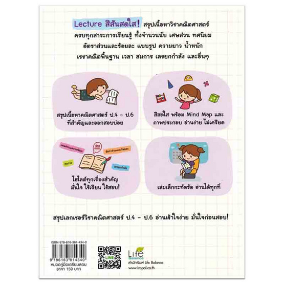 หนังสือ Super Easy คณิต ระดับ ป.4-ป.6 เลกเชอร์ให้ อ่านง่ายสุดๆ ฉบับพกพา