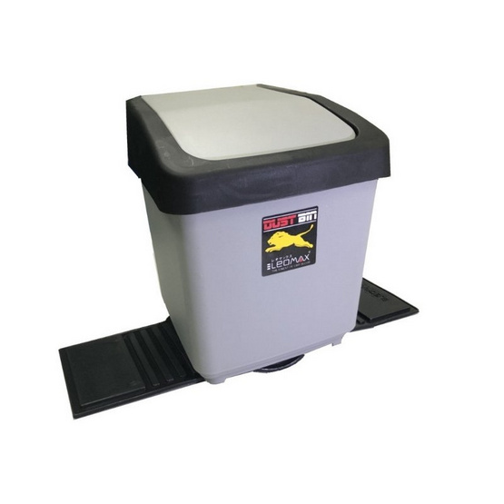 LEOMAX ถังขยะติดรถยนต์ 4 ลิตร พร้อมพื้นยางกันลื่น รุ่น Grande ทรงสี่เหลี่ยม