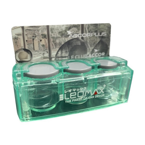 LEOMAX กล่องใส่เหรียญ รุ่นสไลด์ พร้อมที่หนีบบัตร รุ่น CH-1146