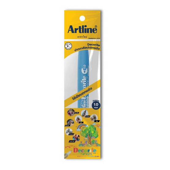 Artline ปากกาเขียนตกแต่ง Decorite 1.0 มม. สีฟ้า