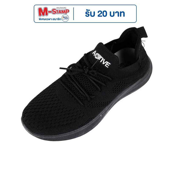 Charled รองเท้าผ้าใบผู้หญิง รุ่น RA8237 สีดำ