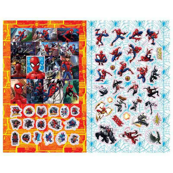 BONGKOCH Colouring Set พร้อมสีไม้และสติ๊กเกอร์ Spider-Man