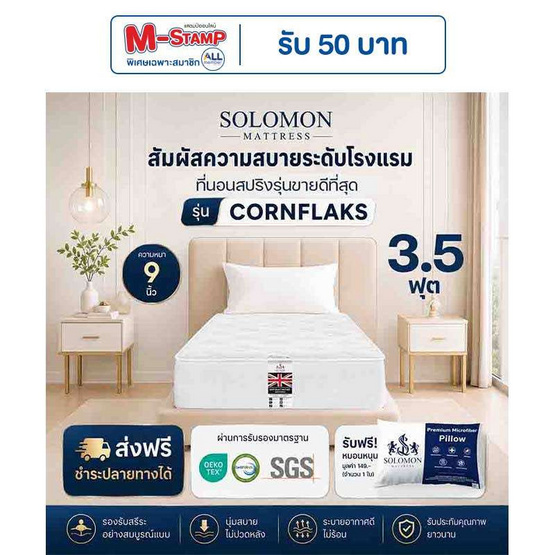 SOLOMON ที่นอนสปริง Cornflaks