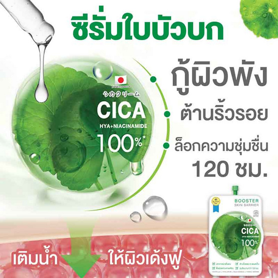 FUJI เซรั่ม Cica Hya Niacinamide Booster 8 กรัม (แพ็ก 6 ชิ้น)