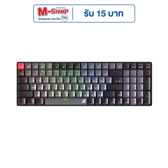 SIGNO คีย์บอร์ดเกม Mechanical MOBILUS Red Switch KB-723BG R SIGNO คีย์บอร์ดเกม Mechanical MOBILUS Red Switch KB-723BG R