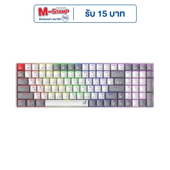 SIGNO คีย์บอร์ดเกม Mechanical MOBILUS Red Switch KB-723W R SIGNO คีย์บอร์ดเกม Mechanical MOBILUS Red Switch KB-723W R