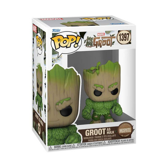 Funko POP (81338) : Groot as Hulk (1397) POP! Marvel: We Are Groot