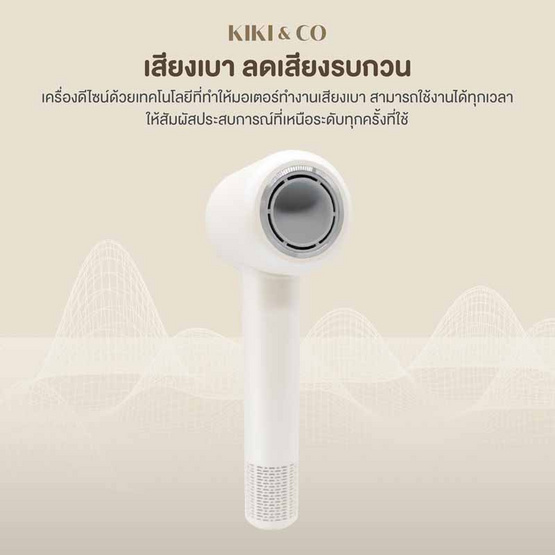 KIKI & CO ไดร์เป่าผมลมแรงสูง Glide Air 1600 วัตต์