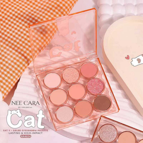 Nee Cara อายแชโดว์ Cat 9 Color Eyeshadow NA4654 1.5 กรัมx9