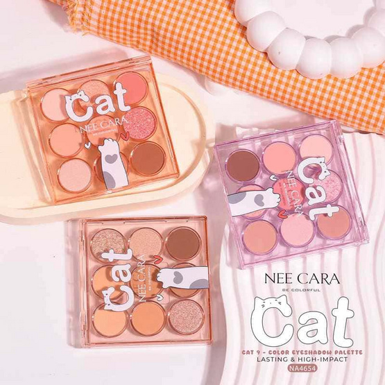 Nee Cara อายแชโดว์ Cat 9 Color Eyeshadow NA4654 1.5 กรัมx9