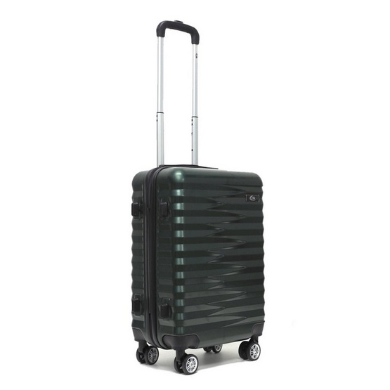 HQ LUGGAGE กระเป๋าเดินทาง ABS 4 ล้อคู่ กุญแจล็อค 3 รหัส รุ่น 8864 สีเขียว