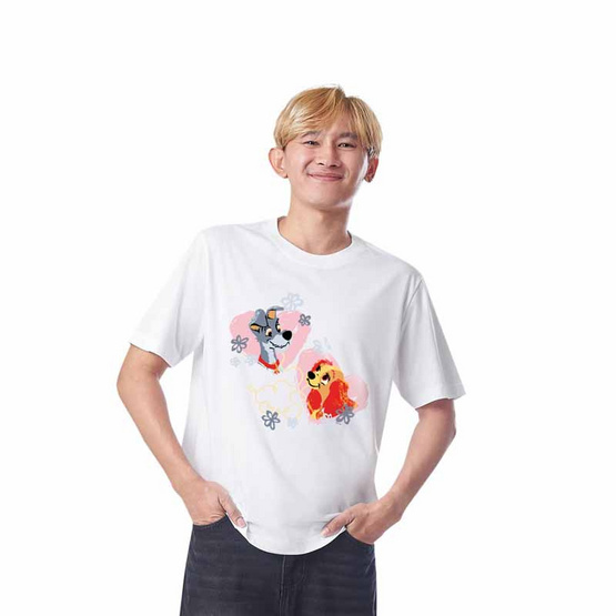 GQ EASY จีคิว อีซี่ เสื้อดีสนีย์ ลายเลดี้ แอนด์ เดอะแทรมป์ GQ EASY จีคิว อีซี่ เสื้อดีสนีย์ ลายเลดี้ แอนด์ เดอะแทรมป์