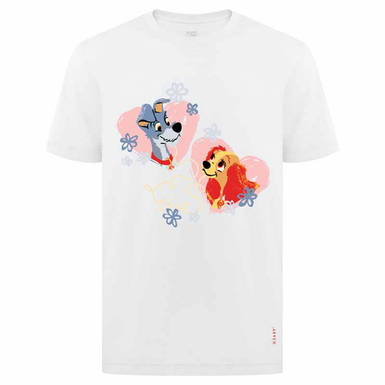 GQ EASY จีคิว อีซี่ เสื้อดีสนีย์ ลายเลดี้ แอนด์ เดอะแทรมป์ GQ EASY จีคิว อีซี่ เสื้อดีสนีย์ ลายเลดี้ แอนด์ เดอะแทรมป์