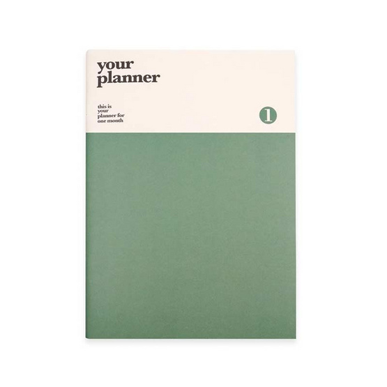 ROPAMODA สมุด Planner 1 month - Green