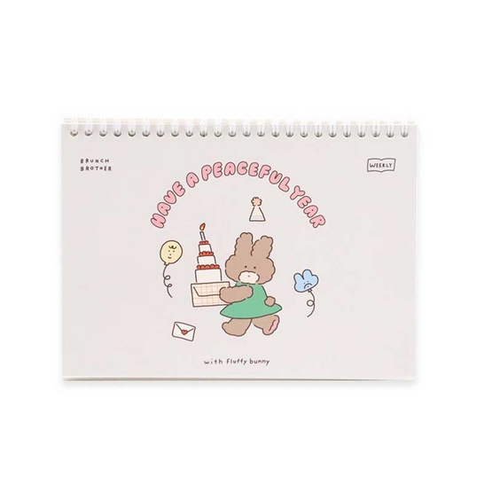 ROPAMODA Brunch Brother Weekly Planner - Fluffy Bunny