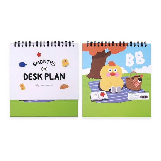 ROPAMODA P.P Desk Plan 6 months สมุดแพลนเนอร์ ลาย Romane