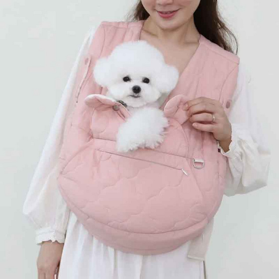 Ritogato Voddly Cozy Front Bag กระเป๋าอุ้มสัตว์เลี้ยง PK สีชมพู