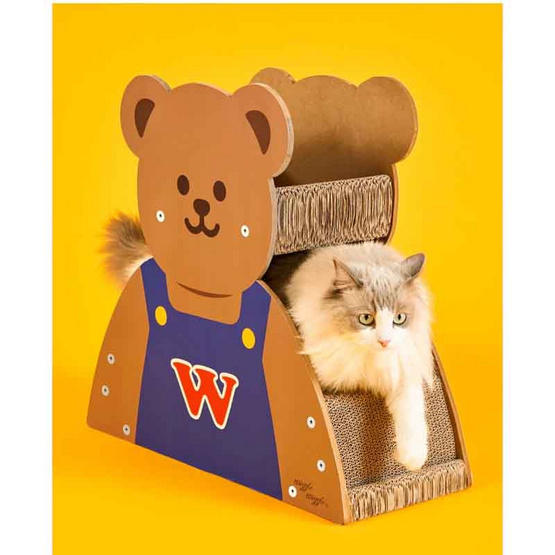 Pethroom x Wiggle Cat Scratcher Playground Wiggle Bear ที่ลับเล็บแมว