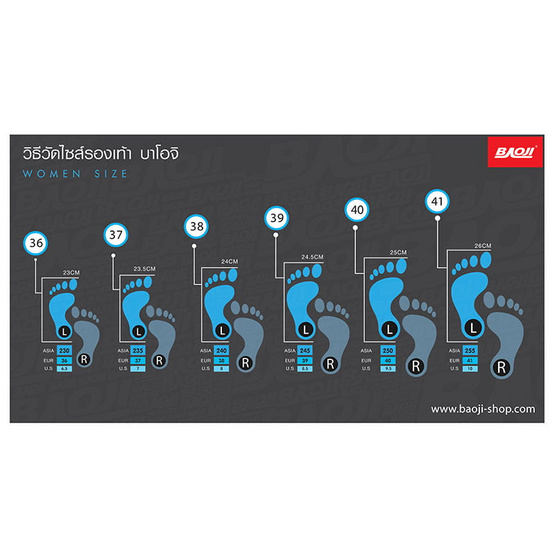 Baoji รองเท้าผ้าใบผู้หญิง รุ่น BJW1064 สีดำ ขาว