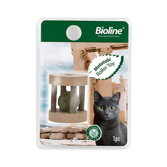 Bioline ของเล่นลูกกลิ้ง มาทาทาบิ สำหรับแมว BL2543 1pcs