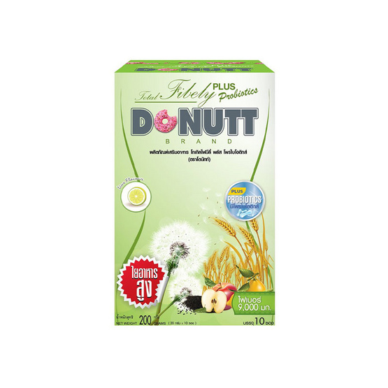 Donutt โทเทิลไฟบิลี่ พลัส โพรไบโอติกส์ 10 ซอง/กล่อง (แพ็ก16กล่อง) แถมแก้วเชค 2 ใบ