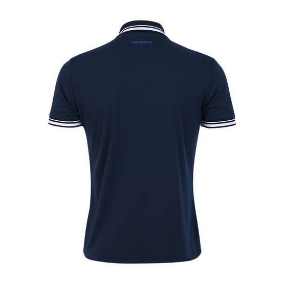 WARRIX เสื้อโปโลสีกรมแถบขาว WARRIX เสื้อโปโลสีกรมแถบขาว