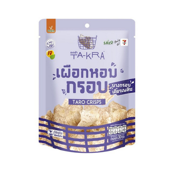 วี ฟาร์ม ตะกร้า เผือกหอมทอดกรอบ 30 กรัม (แพ็ก 6 ชิ้น)