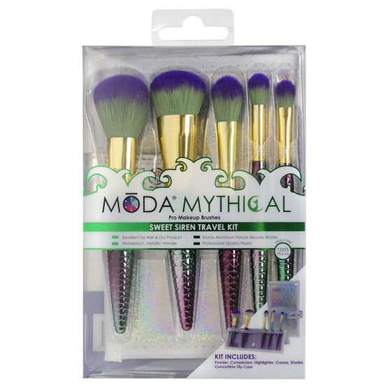 Moda เซ็ทแปรงแต่งหน้า Mythical Sweet Siren TrIvel Kit (6ชิ้น/ชุด)