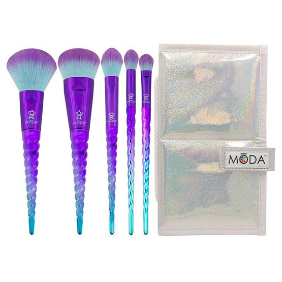 Moda เซ็ทแปรงแต่งหน้า Mythical Celestial Blue Travel Kit (6ชิ้น/ชุด)