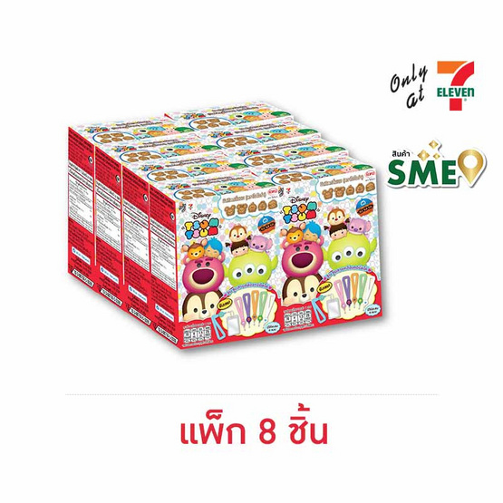 ไอโอร่า บิสกิตกลิ่นนม พร้อมTsumTsumสายคล้องคอ คละลาย 16 กรัม (แพ็ก 8 ชิ้น)