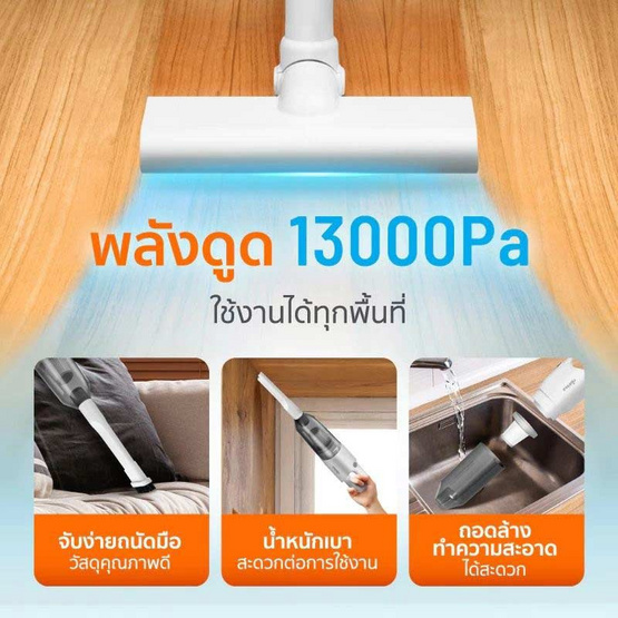 COCOGU เครื่องดูดฝุ่น 13000Pa รุ่น DUST CG-VC-3 White