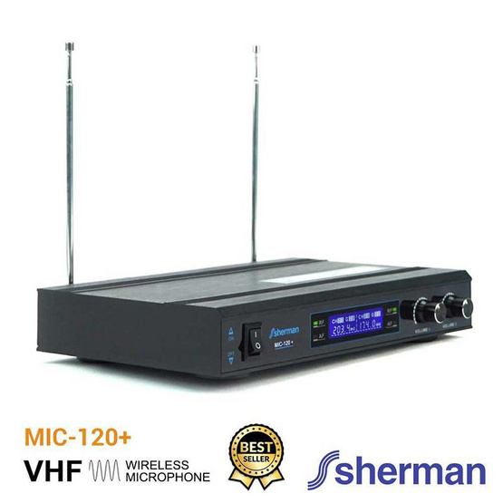 Sherman ไมโครโฟนไร้สาย VHF MIC-120+