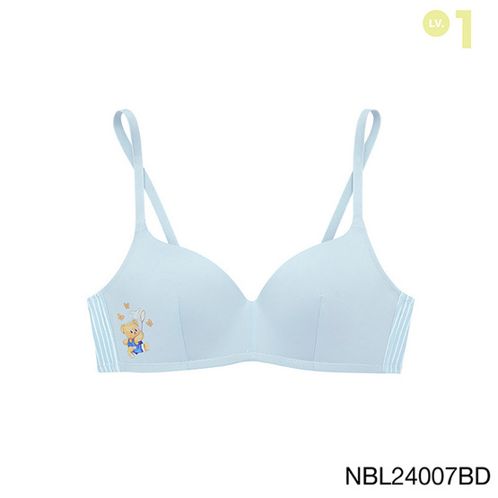 Butterbear x Sabina เสื้อชั้นในไร้โครง รหัส NBL24007BD สีน้ำเงินเข้ม