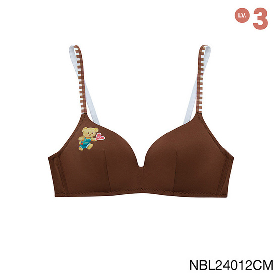 Butterbear x Sabina เสื้อชั้นในไร้โครง รหัส NBL24012CM สีช็อคโกแลต Butterbear x Sabina เสื้อชั้นในไร้โครง รหัส NBL24012CM สีช็อคโกแลต