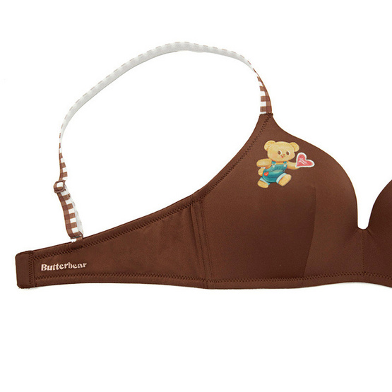 Butterbear x Sabina เสื้อชั้นในไร้โครง รหัส NBL24012CM สีช็อคโกแลต Butterbear x Sabina เสื้อชั้นในไร้โครง รหัส NBL24012CM สีช็อคโกแลต