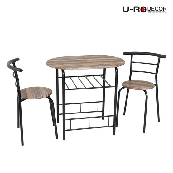 U-RO DECOR ชุดโต๊ะอาหาร (โต๊ะ1+เก้าอี้ 2 ตัว) รุ่น CHERRY(NEW) U-RO DECOR ชุดโต๊ะอาหาร (โต๊ะ1+เก้าอี้ 2 ตัว) รุ่น CHERRY(NEW)