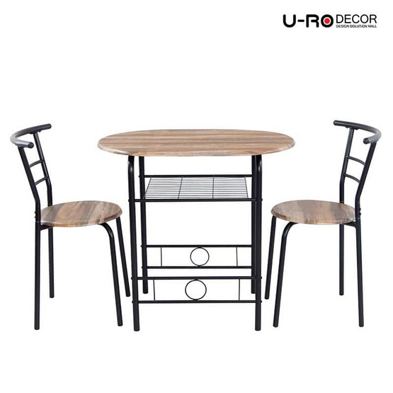 U-RO DECOR ชุดโต๊ะอาหาร (โต๊ะ1+เก้าอี้ 2 ตัว) รุ่น CHERRY(NEW) U-RO DECOR ชุดโต๊ะอาหาร (โต๊ะ1+เก้าอี้ 2 ตัว) รุ่น CHERRY(NEW)