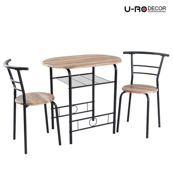 U-RO DECOR ชุดโต๊ะอาหาร (โต๊ะ1+เก้าอี้ 2 ตัว) รุ่น CHERRY(NEW) U-RO DECOR ชุดโต๊ะอาหาร (โต๊ะ1+เก้าอี้ 2 ตัว) รุ่น CHERRY(NEW)