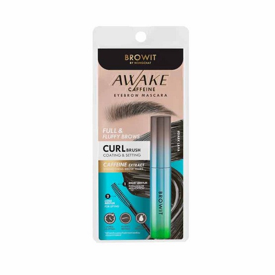 Browit มาสคาร่าคิ้ว Awake Caffeine Eyebrow Mascara 4กรัม Browit มาสคาร่าคิ้ว Awake Caffeine Eyebrow Mascara 4กรัม
