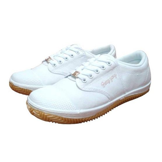 รองเท้านักเรียน ผ้าใบ FEEBUS รุ่น FB6699 สีขาว รองเท้านักเรียน ผ้าใบ FEEBUS รุ่น FB6699 สีขาว